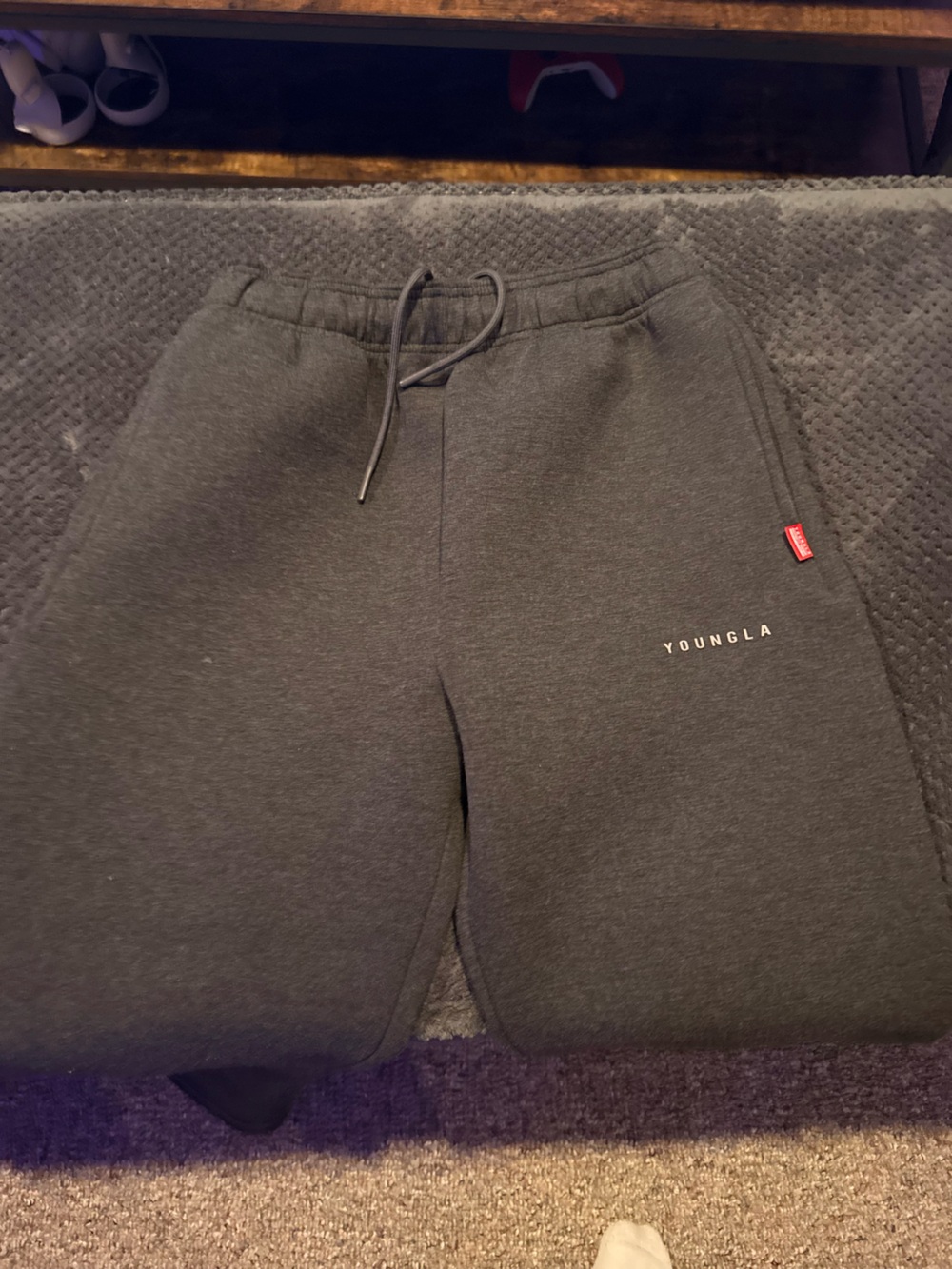YoungLA Charcoal Black Jogger Sweatpants